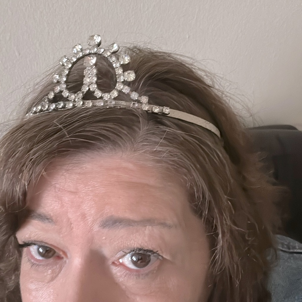 vintage rhinestone headdress